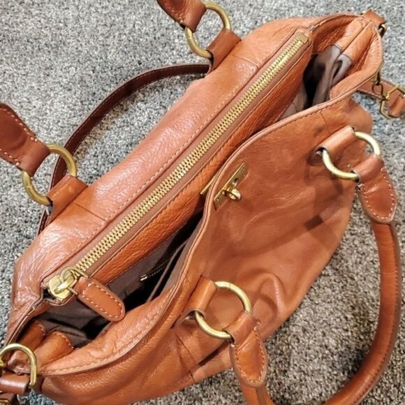 J.Crew Brompton Mini Hobo brown leather bag Style#63020 - Picture 8 of 16